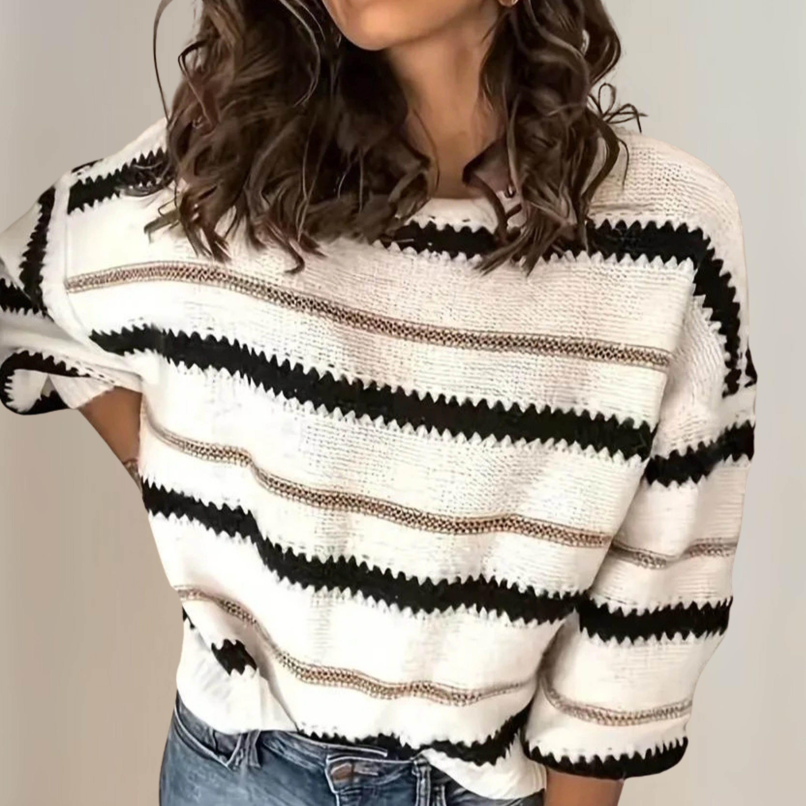 DAIANA - Casual Langærmet Sweater