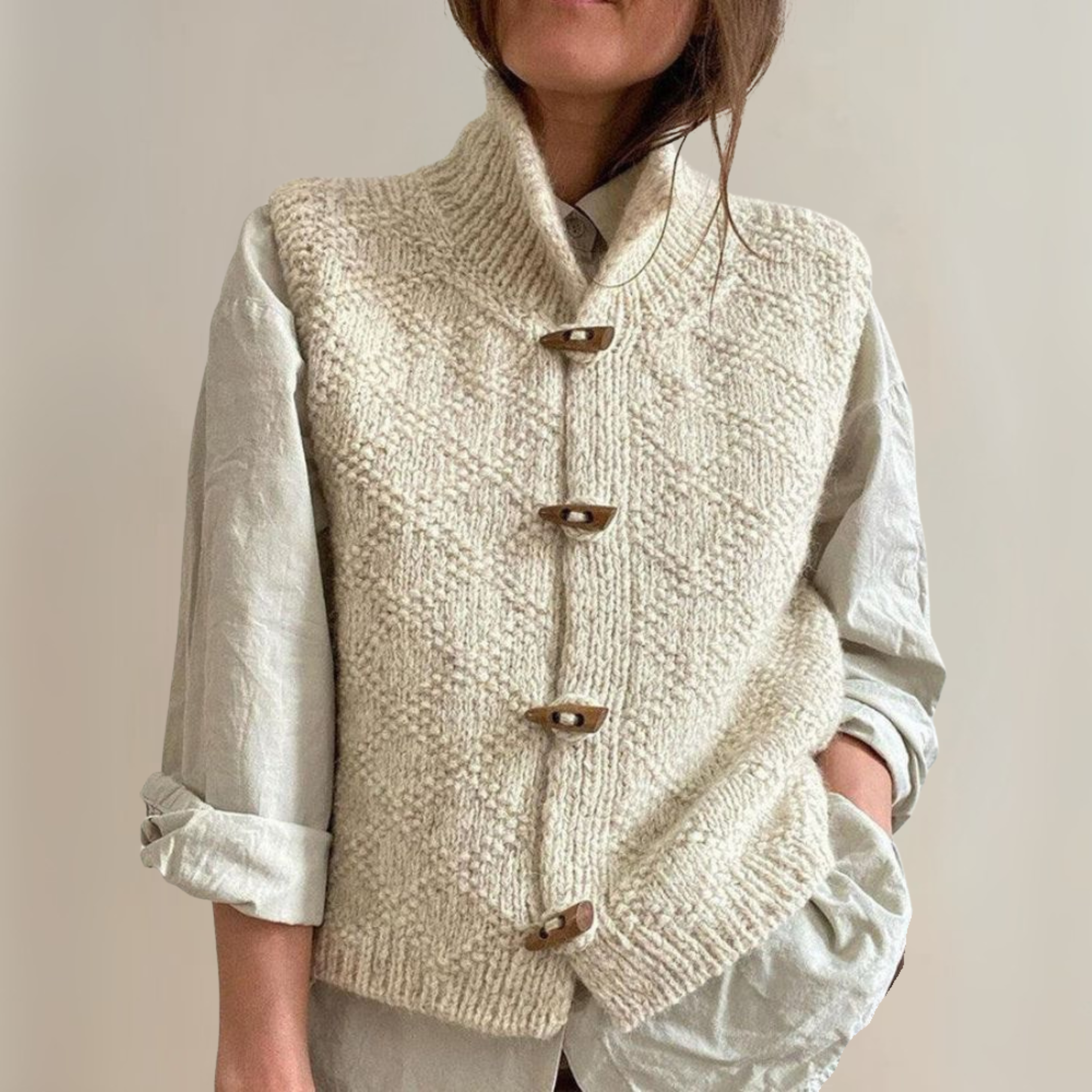 INGRID - ELEGANT CARDIGAN UDEN ÆRMER