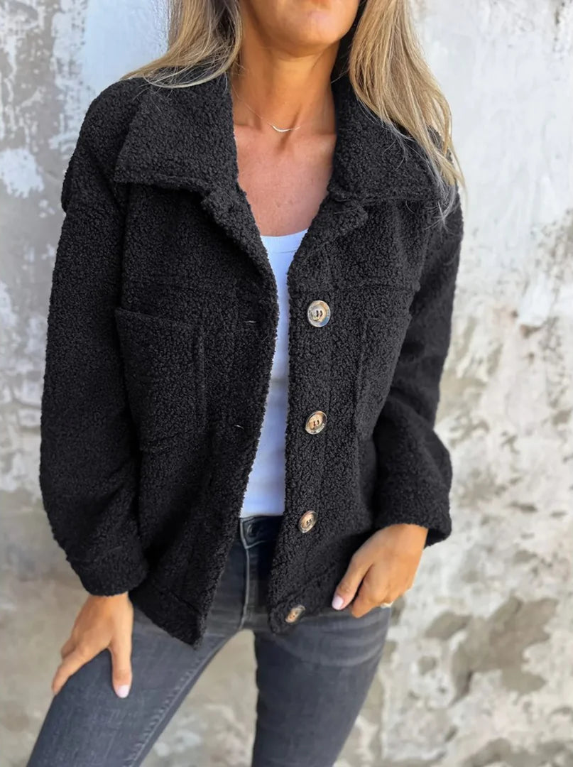 Kaja™ | Blød fleecejakke med knapper