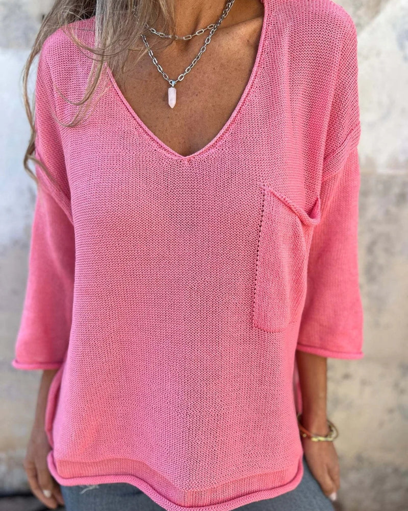 SEMBE - Boho Strik Top
