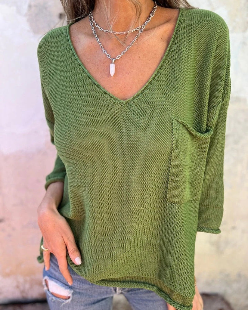 SEMBE - Boho Strik Top