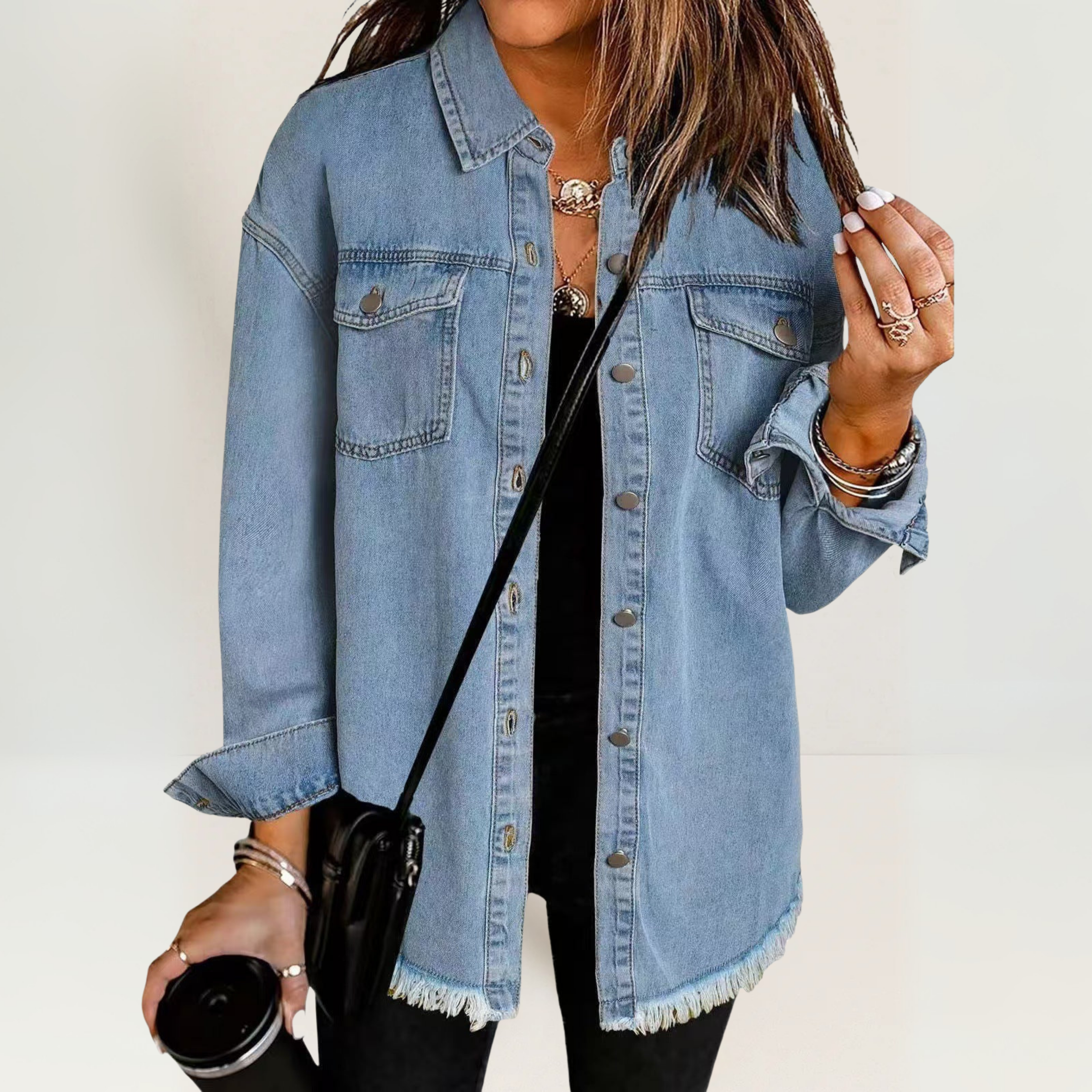 Katja™ | Tidløs og afslappet denimjakke