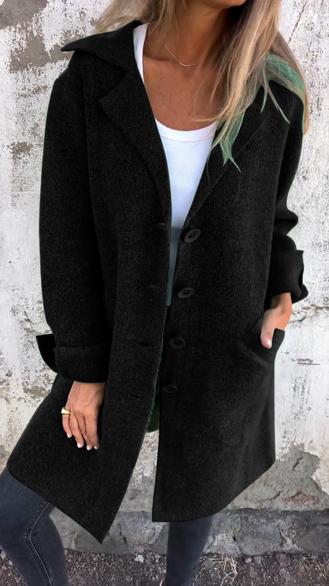 Isabella - Casual Lang Frakke Med Manchetter