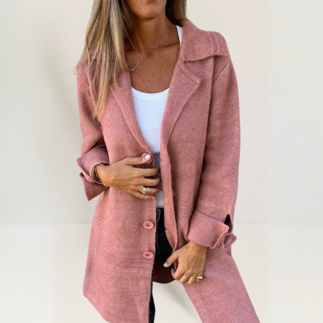 Isabella - Casual Lang Frakke Med Manchetter