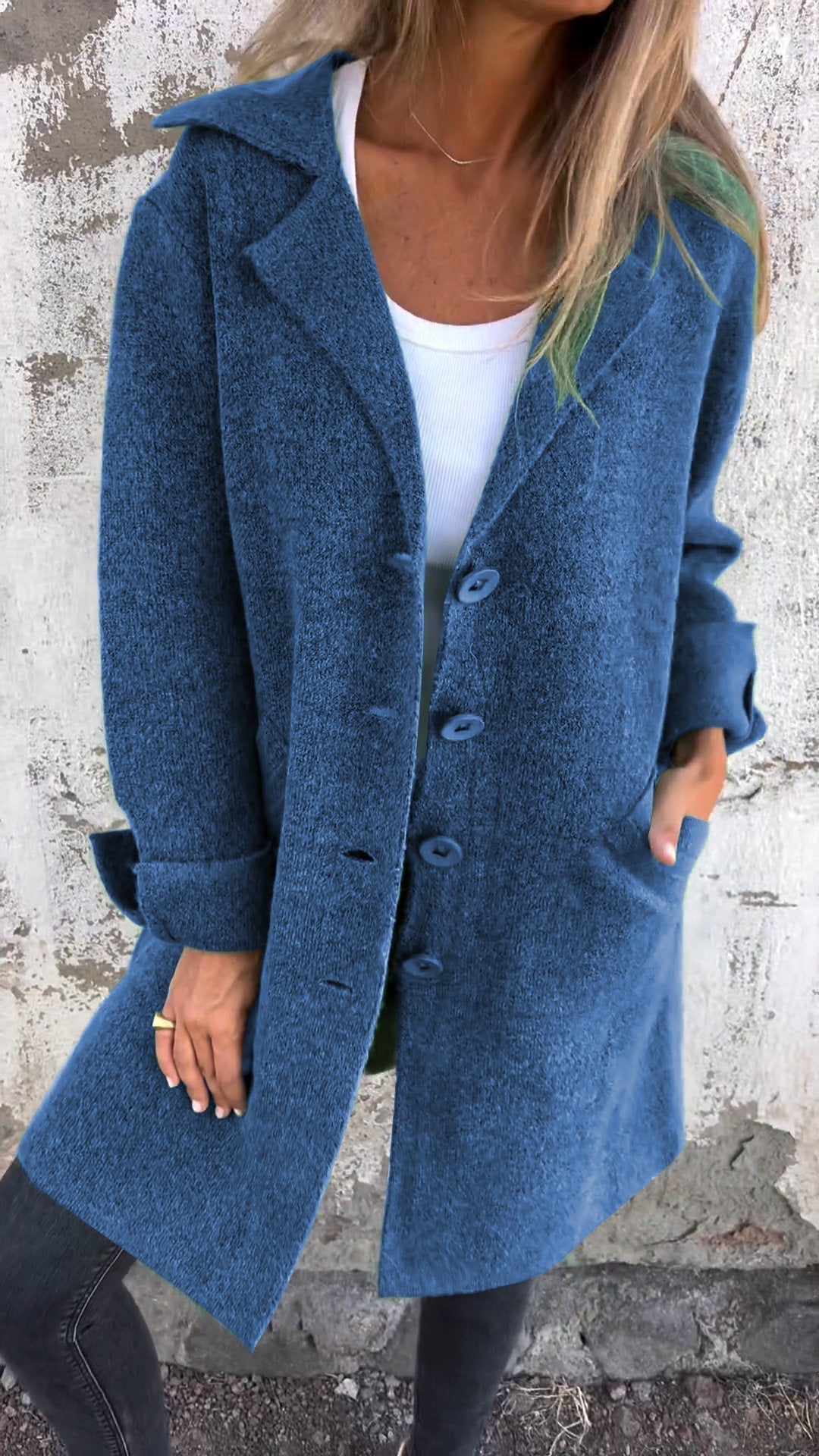 Isabella - Casual Lang Frakke Med Manchetter